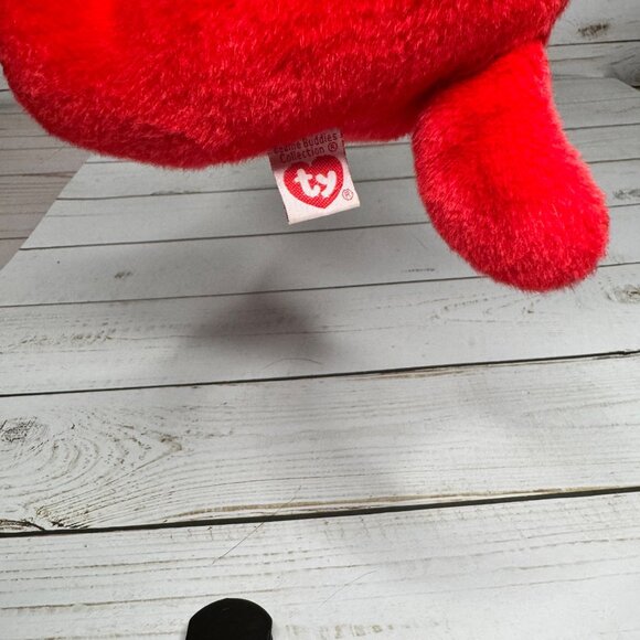 Ty Beanie Buddies Rover The Red Dog 12" Plush Stuffed Animal 1998 - Picture 7 of 9